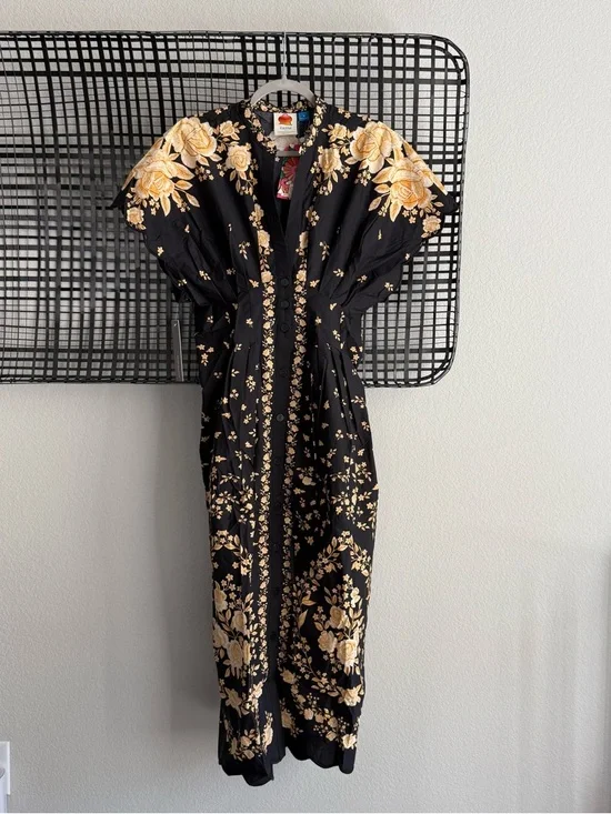 Farm Rio Anthropologie printed midi dress - Picture 2 of 8